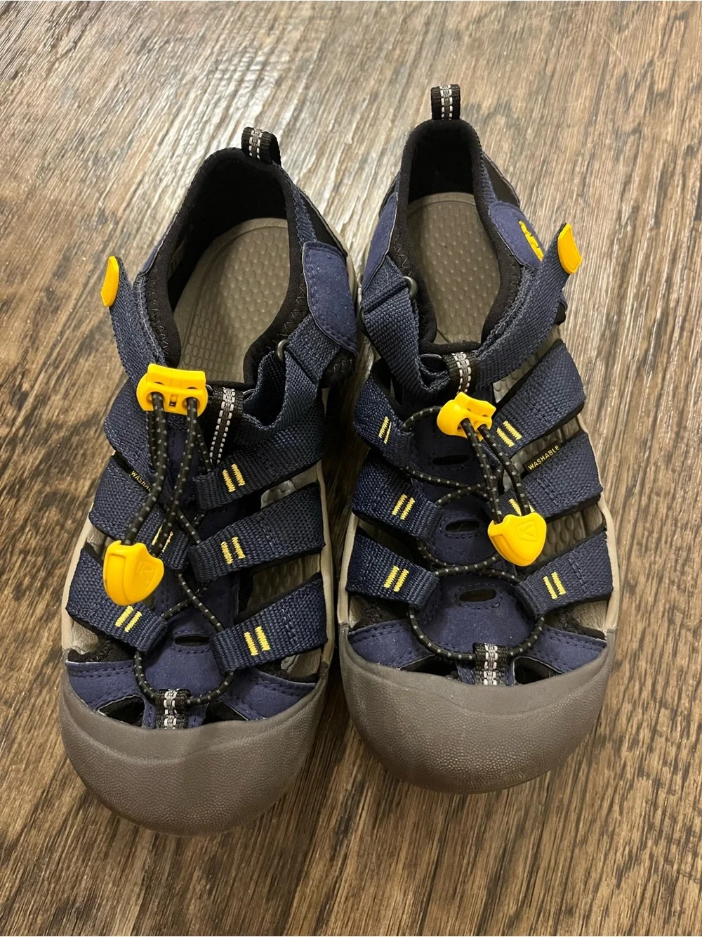 Keen Kids Navy and Yellow Closed-Toe Sandals